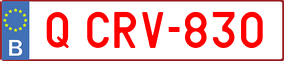 Trailer License Plate
